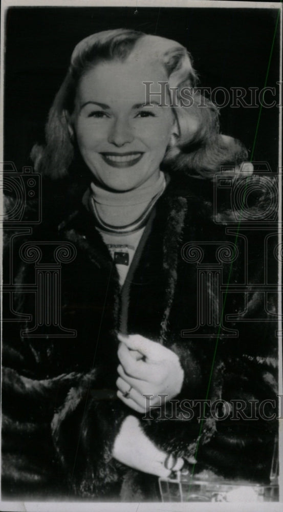 1951 Press Photo Nancy Valentml American actress - RRW82937 - Historic Images