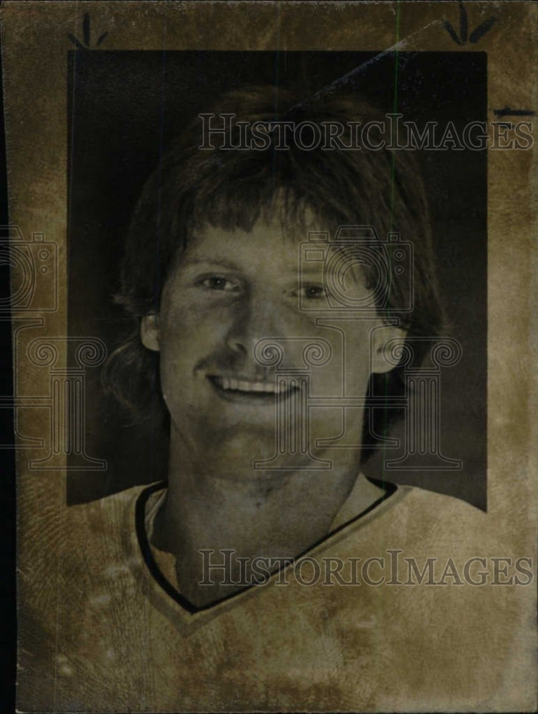 1984 Press Photo Glenn Healy Western Michigan Hockey - RRW83187 - Historic Images