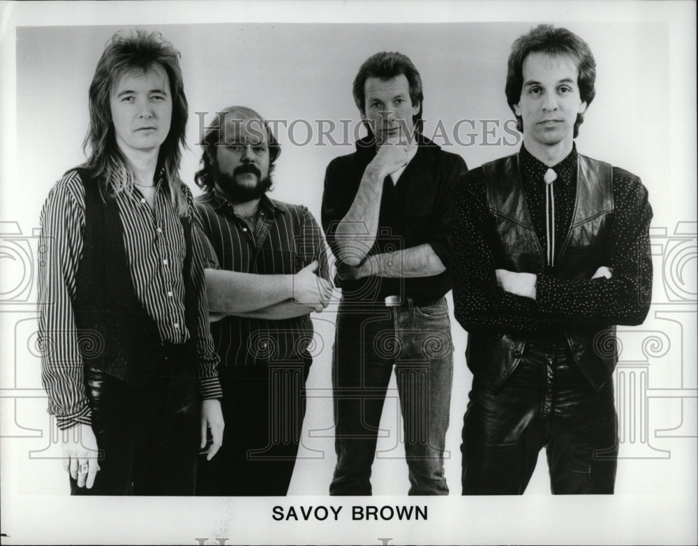 1989 Press Photo Savoy Brown British Blues Rock Band - RRW83251 - Historic Images