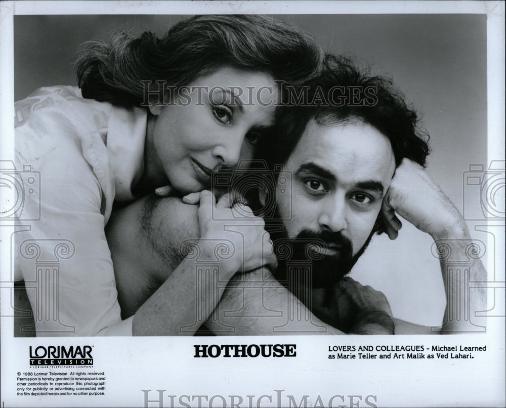 1988 Press Photo Michael Learned Art Malik Hothouse TV - RRW83325 - Historic Images