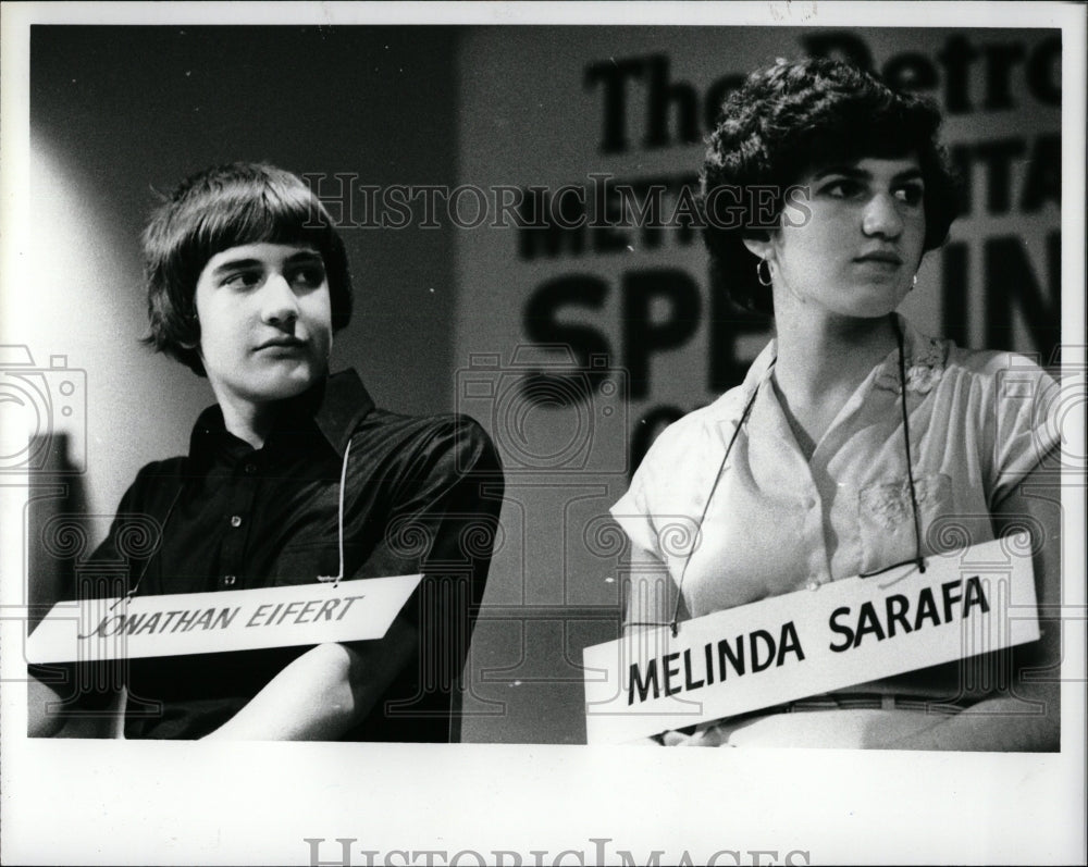 1980 Press Photo Jowathan Eifert Melinda Sarafa - RRW83353 - Historic Images