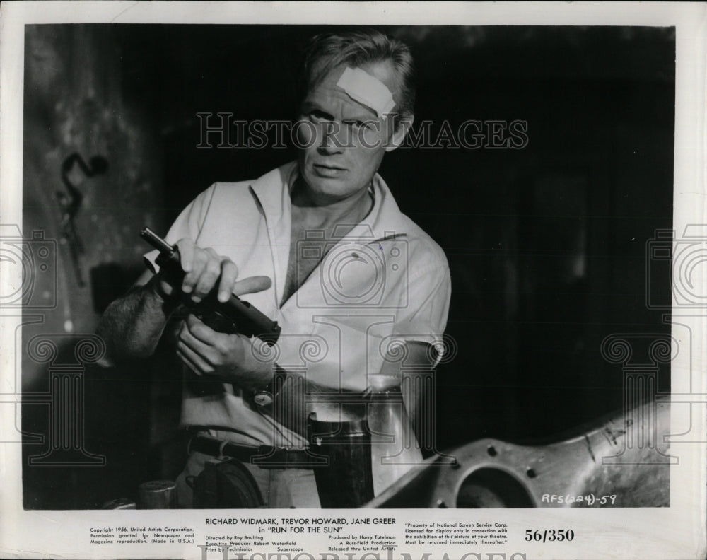 1956 Press Photo Richard Widmark Actor Run for the Sun - RRW83385 - Historic Images