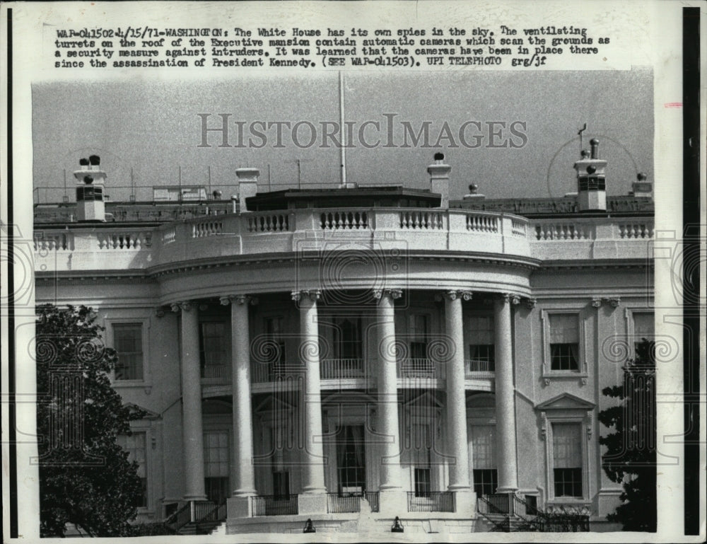 1971 Press Photo White House Executive mansion - RRW83419 - Historic Images