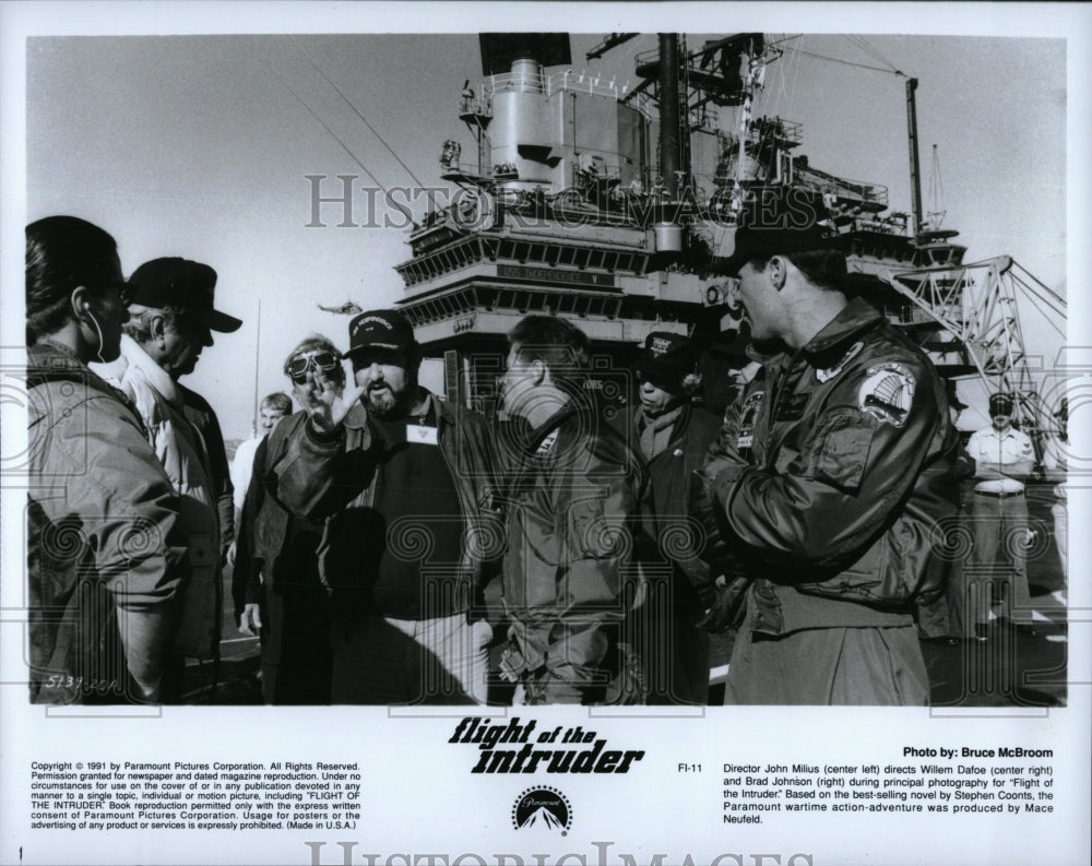 1991 Press Photo On set of Flight of the Intruders - RRW83465 - Historic Images