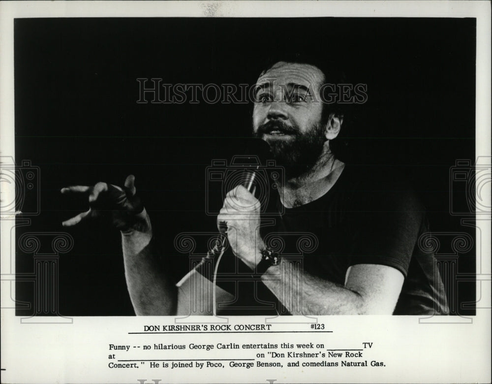 1978 Press Photo Stand Up Comedian George Carlin - RRW83507 - Historic Images