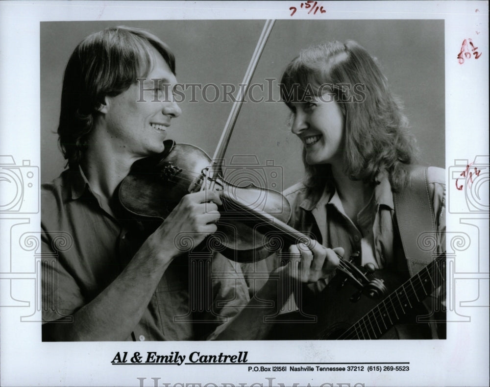 1991 Press Photo Al &amp; Emily Cantrell (Musicians) - RRW83561 - Historic Images