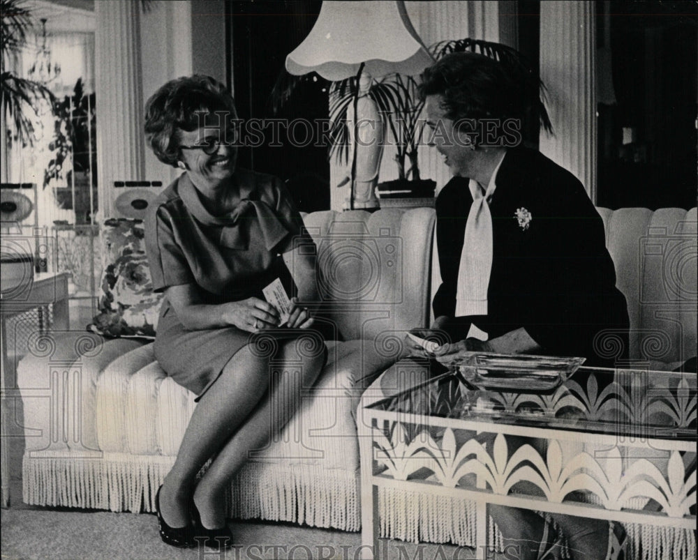 1964 Press Photo Mrs John Love Receives Rally Tickets - RRW83733 - Historic Images