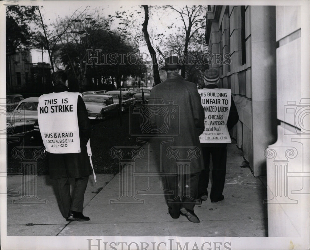 1961 Press Photo Uicket from the Janitors Union - RRW83769 - Historic Images