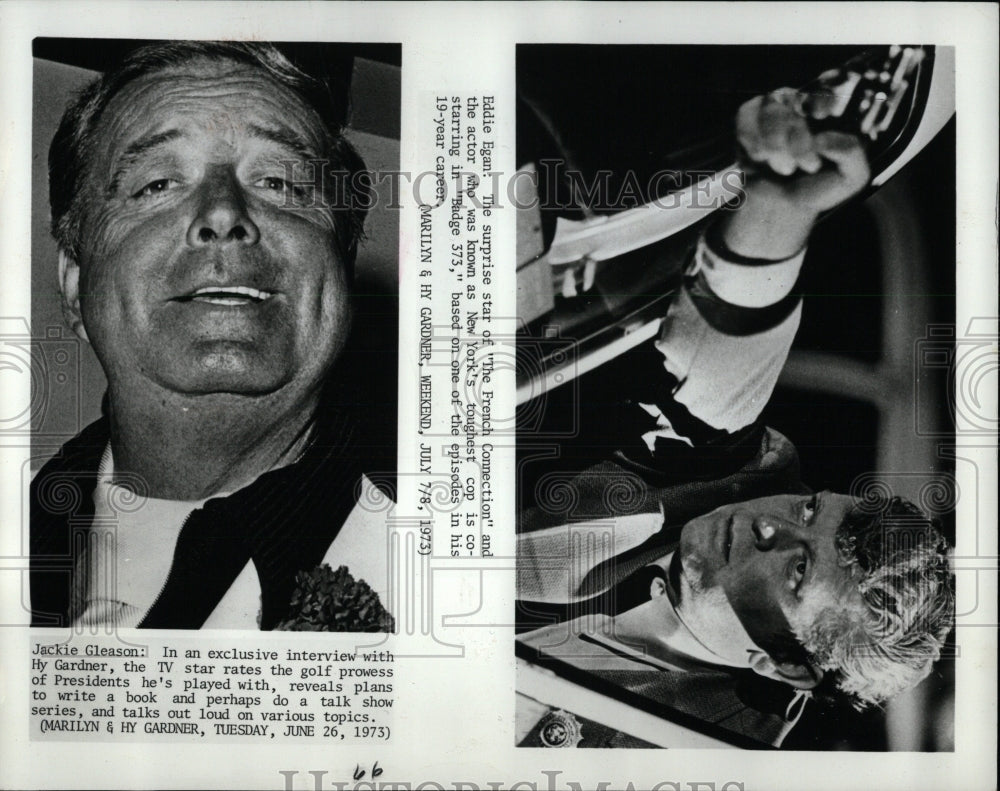 1973 Press Photo Jackie Gleason American comedian actor - RRW83791 - Historic Images