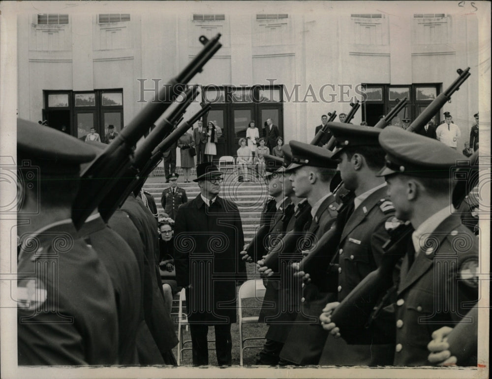 1956 Press Photo Roger W Heyns ROTC Students Vietnam - RRW83811 - Historic Images