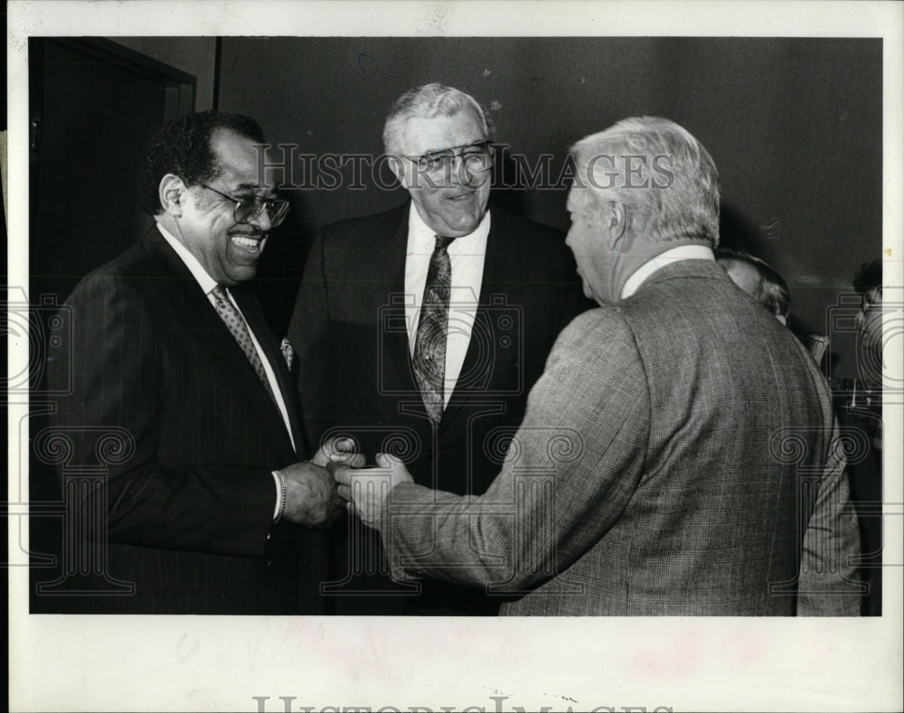 1987 Press Photo Tom Turner Labor Leader Michigan - RRW83983 - Historic Images