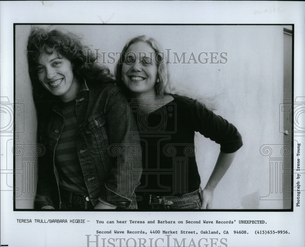 1983 Press Photo Teresa Trull Female Singer Barbara - RRW84133 - Historic Images