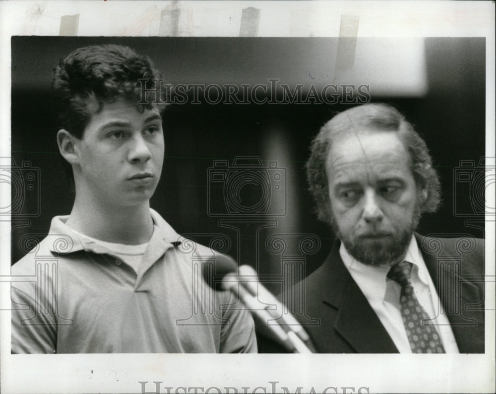 1990 Press Photo Mark Trulik Arraign Murder Grandmother - RRW84135 - Historic Images