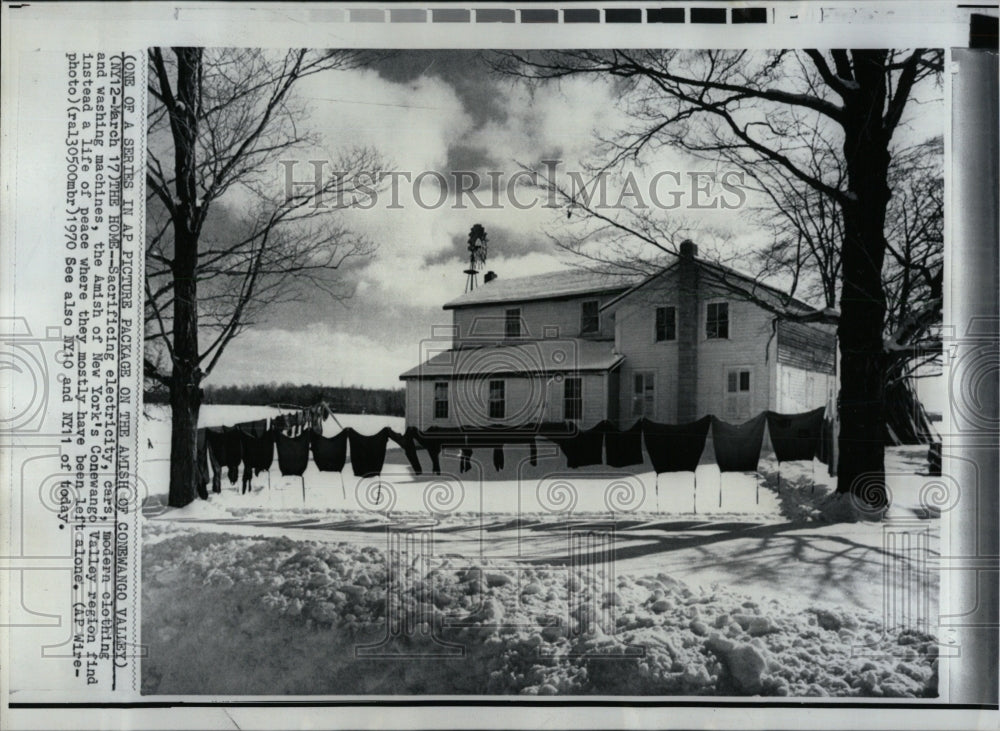1970 Press Photo New York's Conewango Valley Amish RRW84363