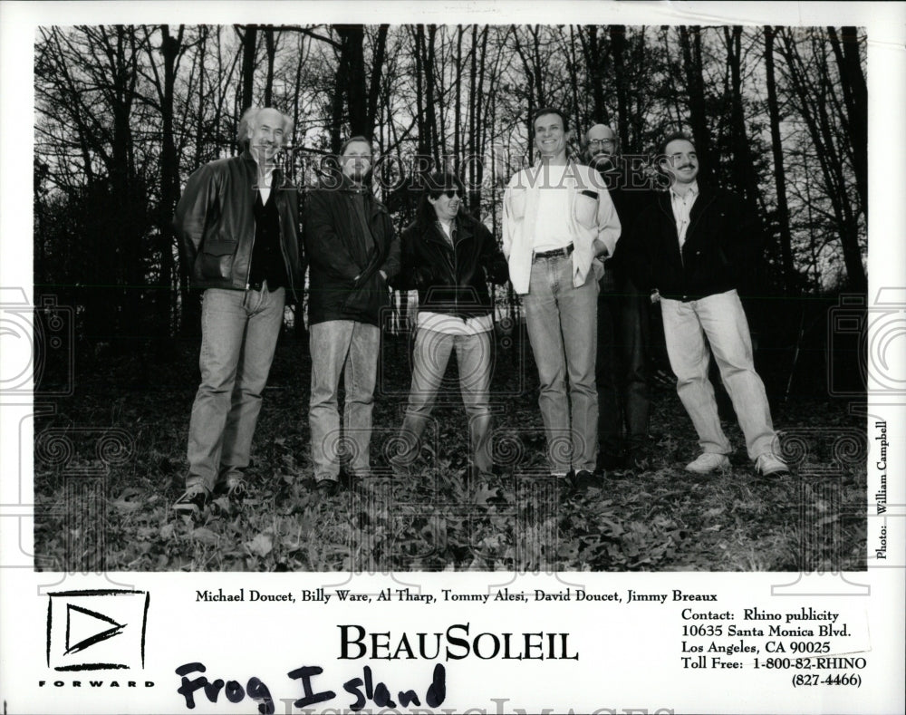 1994 Press Photo Cajun Zydeco BeauSoleil Music Group - RRW84381 - Historic Images