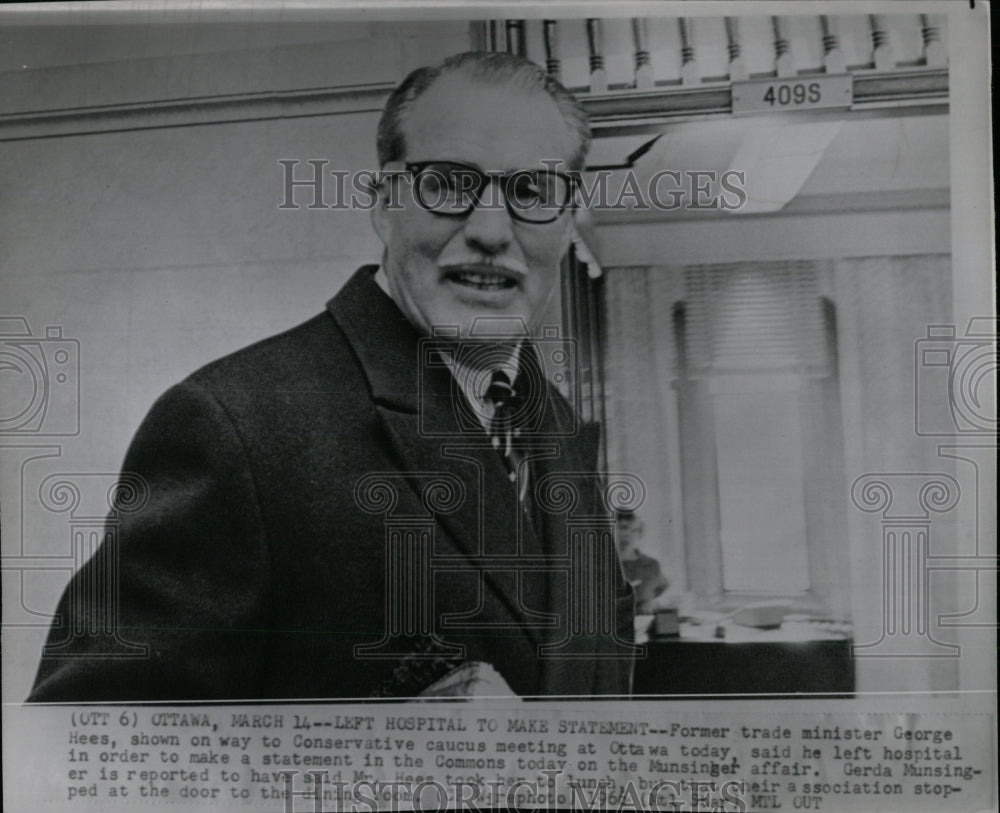 1966 Press Photo George Hees Canadian Politician - RRW84479 - Historic Images