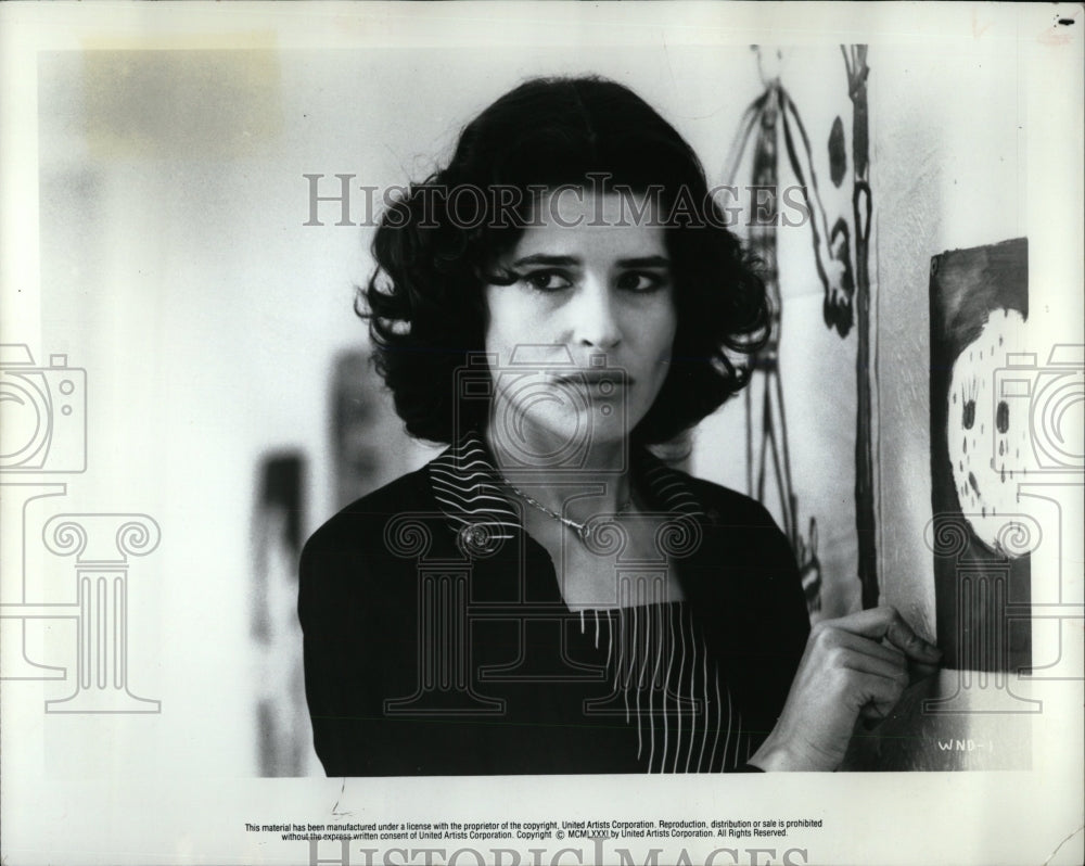 1981 Press Photo French Actress Fanny Ardant - RRW84549 - Historic Images