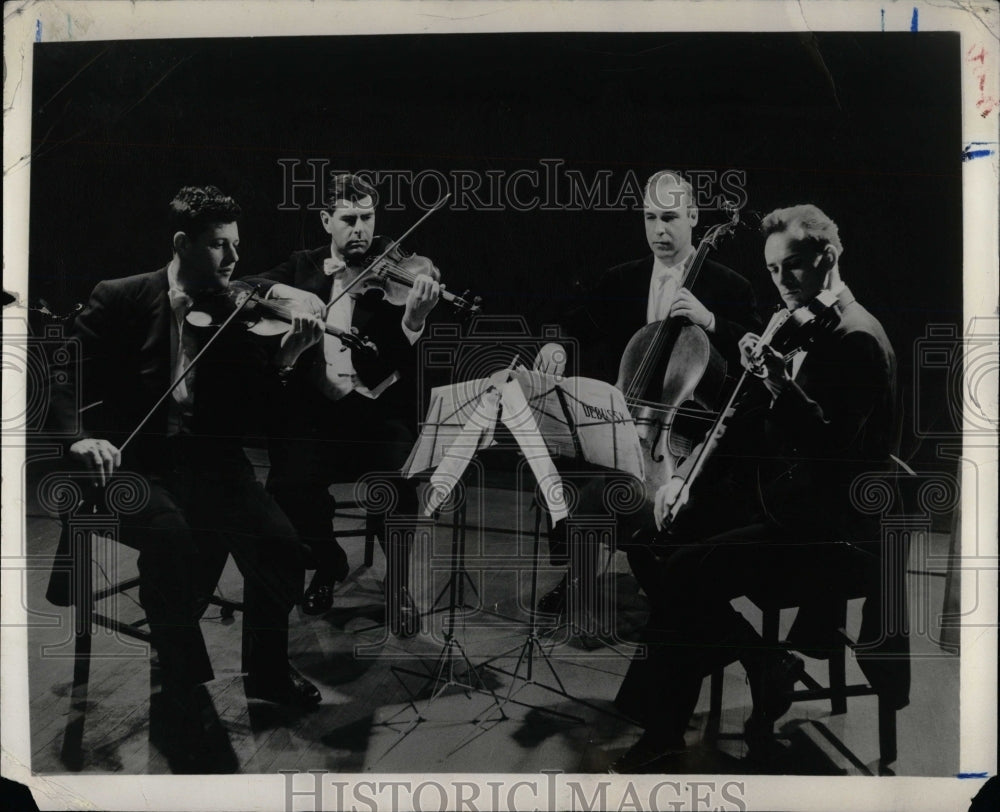 1958 Press Photo Juilliard Quariet Chamber Music opens - RRW84669 - Historic Images