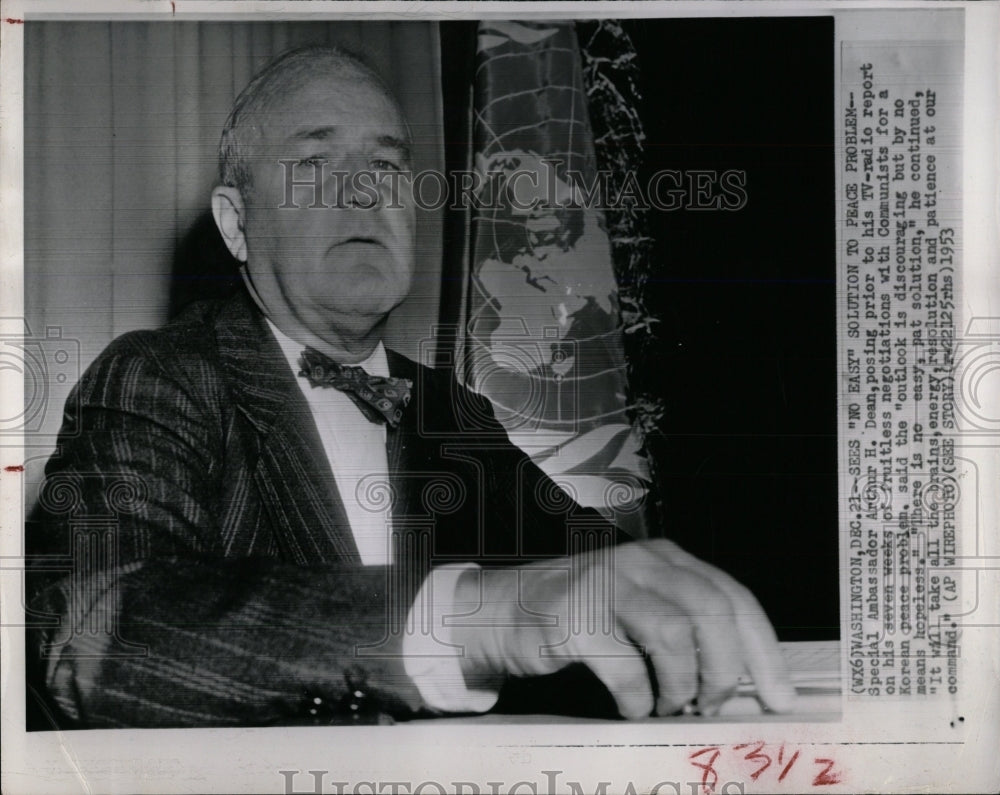 1954 Press Photo Ambassador Arthur H. Dean - RRW84829 - Historic Images