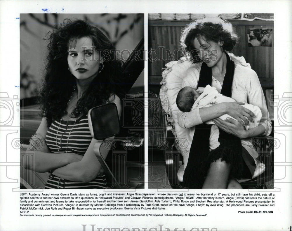 1994 Press Photo Geena Davis Academy Award winner Funny - RRW84875 - Historic Images