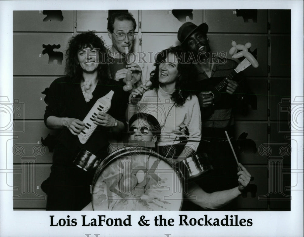 1991 Press Photo Lois LaFond &amp; the Rockadiles (Band) - RRW85067 - Historic Images