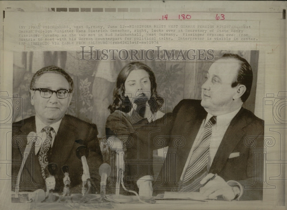 1974 Press Photo Henry Kissinger Secretary of State - RRW85189 - Historic Images