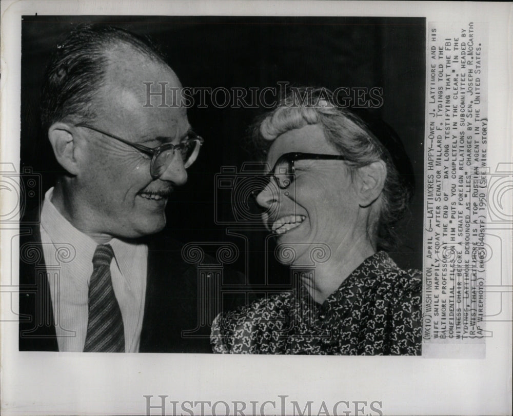 1950 Press Photo OWEN J. LATTIMORE american author - RRW85507 - Historic Images