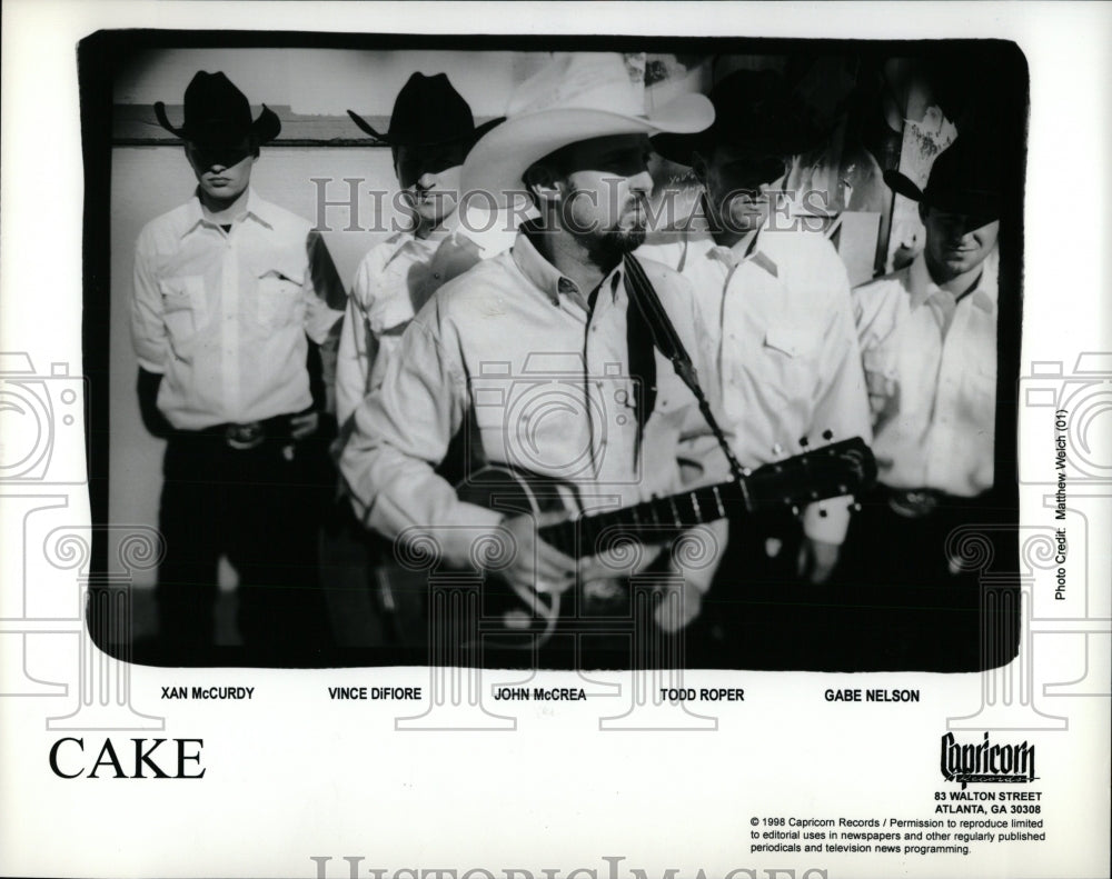 1999 Press Photo Cake American Rock Music Band - RRW85549 - Historic Images