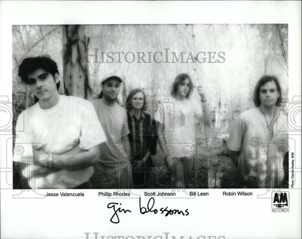 1992 Press Photo Gin Blossoms American pop rock Jesse - RRW85709 - Historic Images