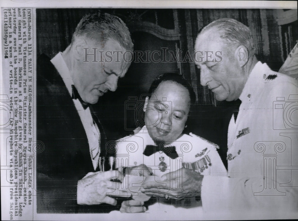 1964 Press Photo Henry Cabot Lodge Saigon Dinner - RRW85775 - Historic Images
