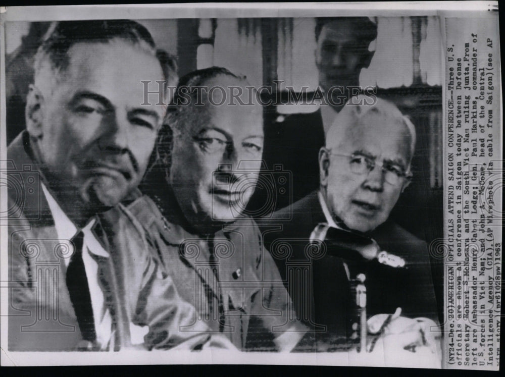 1963 Press Photo Robert McNamara Henry Paul John McCone - RRW85793 - Historic Images