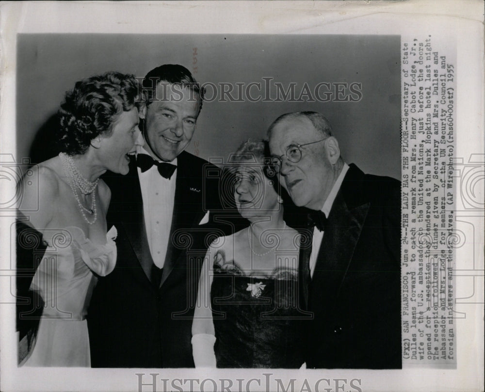 1955 Press Photo Henry Cabot Lodge, Jr. UN Ambassador - RRW85803 - Historic Images