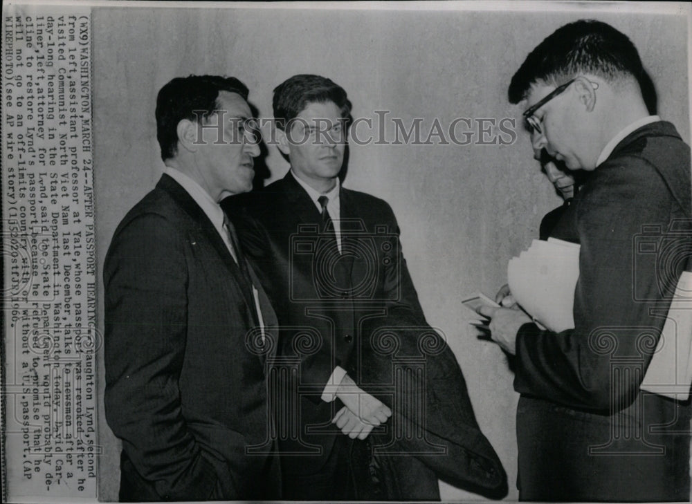 1966 Press Photo STAUGHTON LYND AMERICAN ACTIVIST - RRW85819 - Historic Images