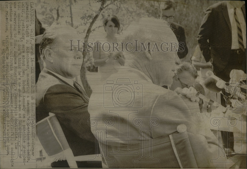 1966 Press Photo McCarthy Kennedy Dwight Eisenhower - RRW85947 - Historic Images