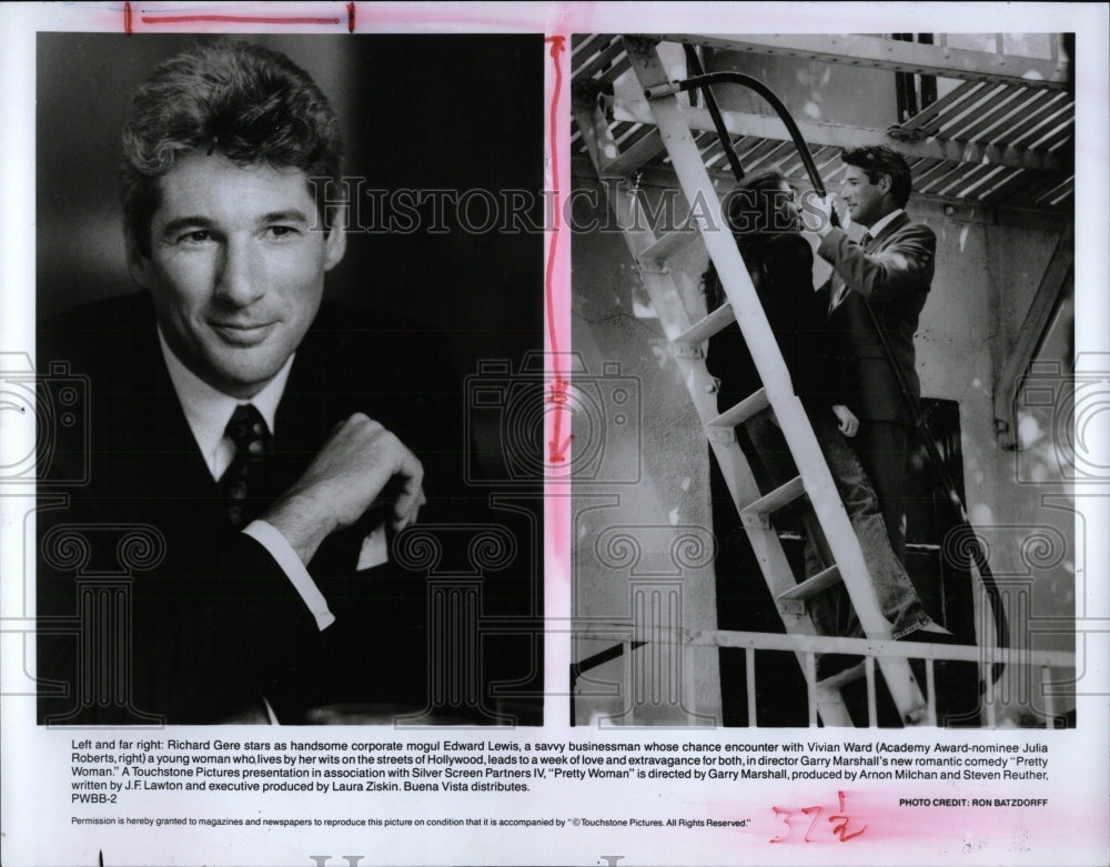 1991 Press Photo ACTOR RICHARD GERE AMERICAN ACTOR - RRW86431 - Historic Images