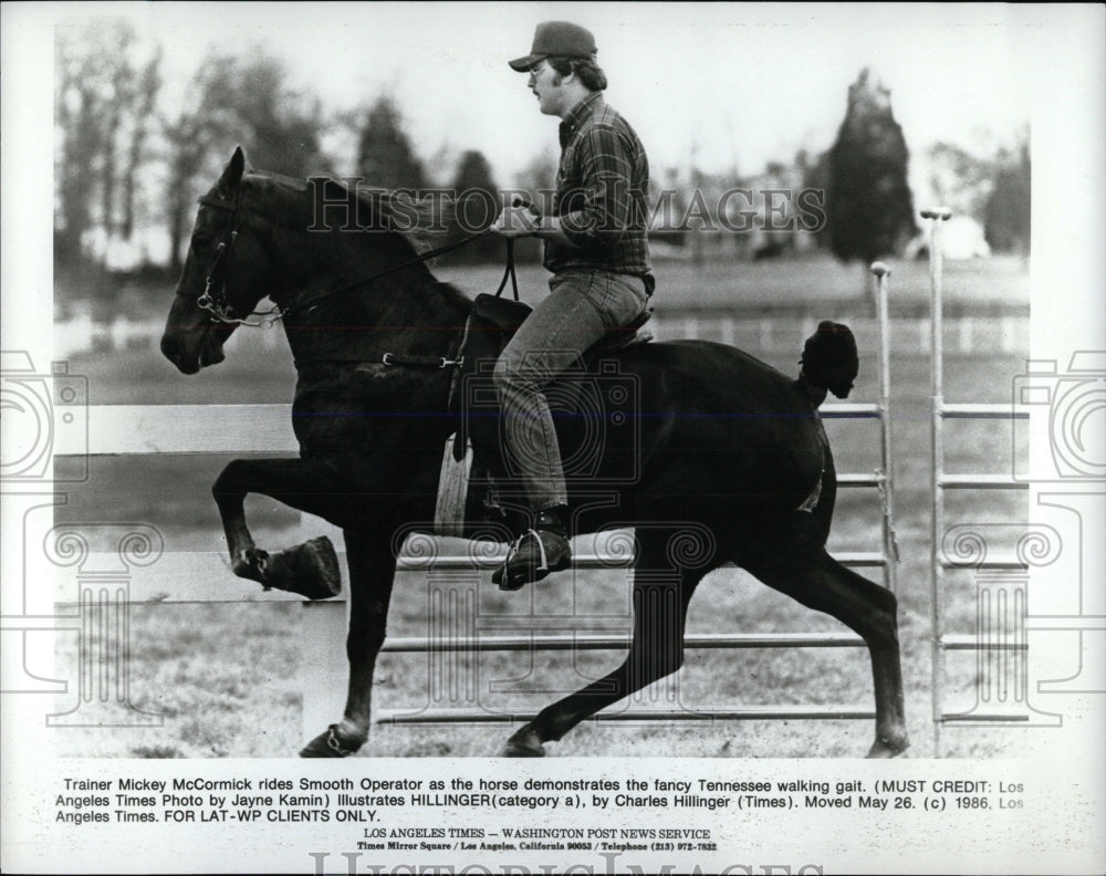 1986 Press Photo Mickey McCormick Smooth Operator - RRW86497 - Historic Images