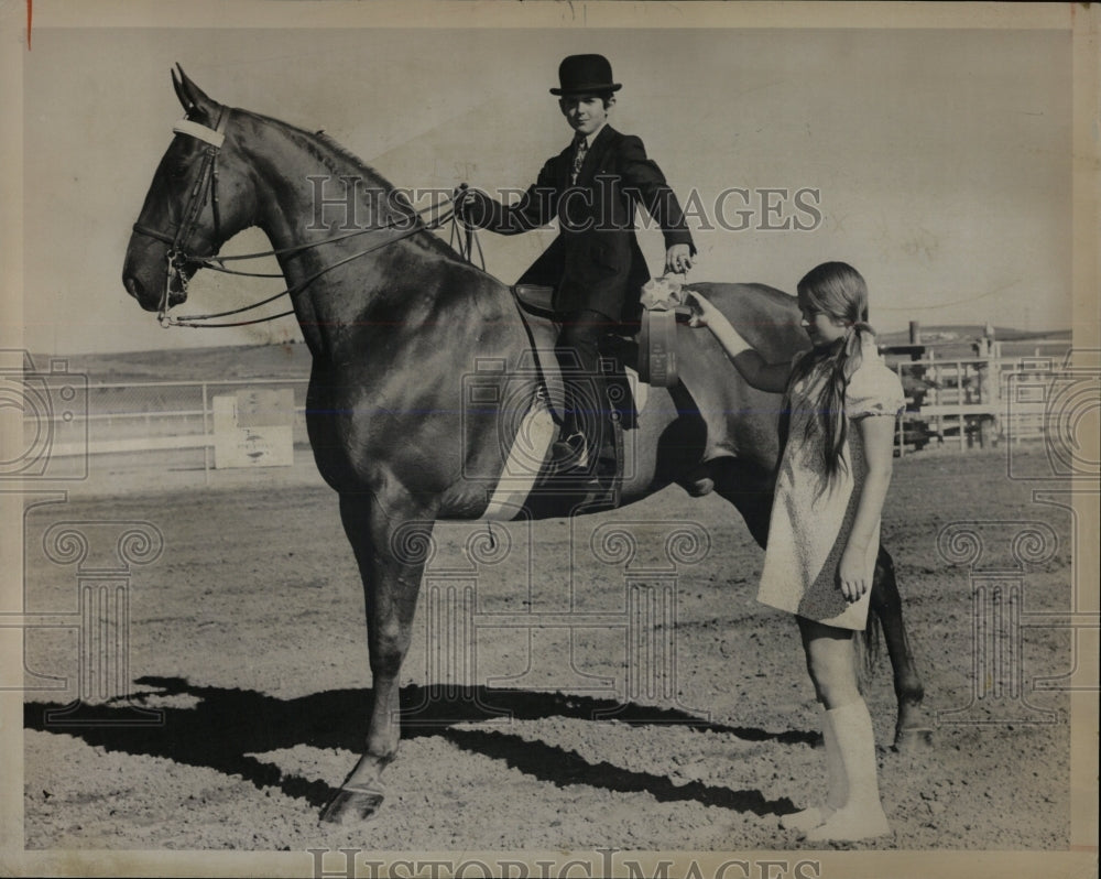 1972 Press Photo DOUG EBERHARD HORSE HOOSIER PRINCE - RRW86527 - Historic Images