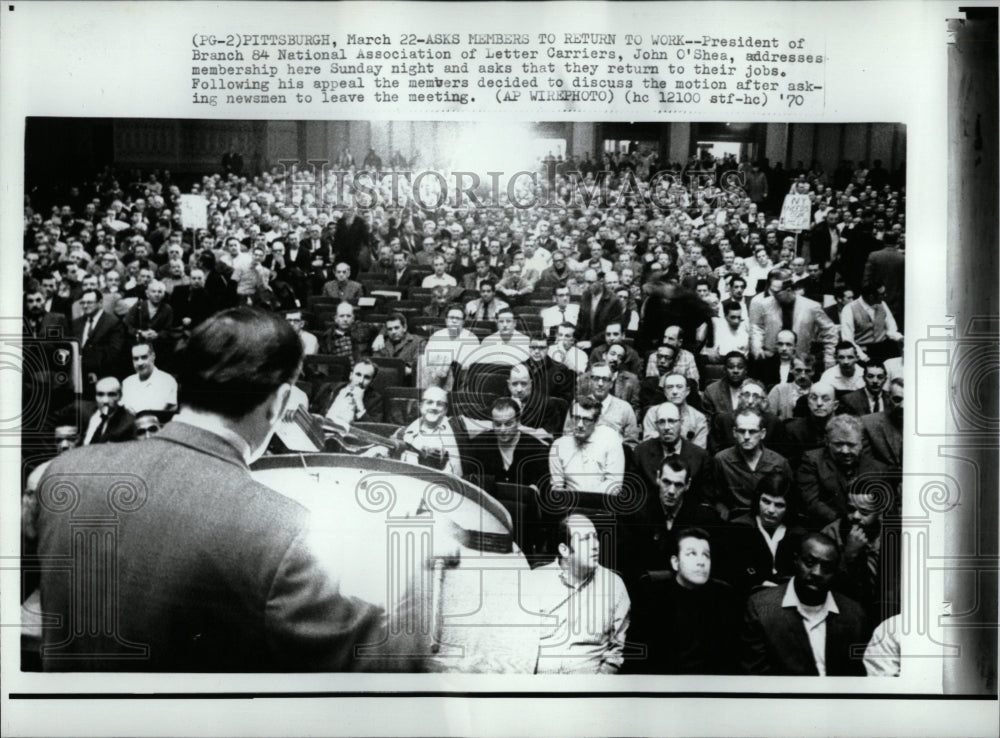 1970 Press Photo National Asso. of Letter Carriers - RRW86903 - Historic Images