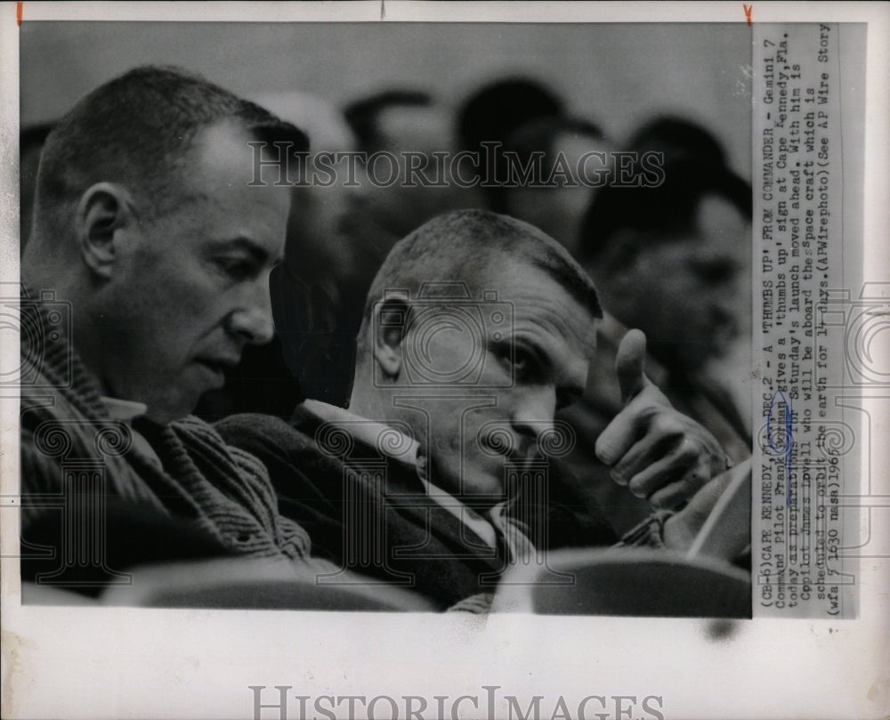 1965 Press Photo Frank Borman Cape Kennedy Commander - RRW86993 - Historic Images