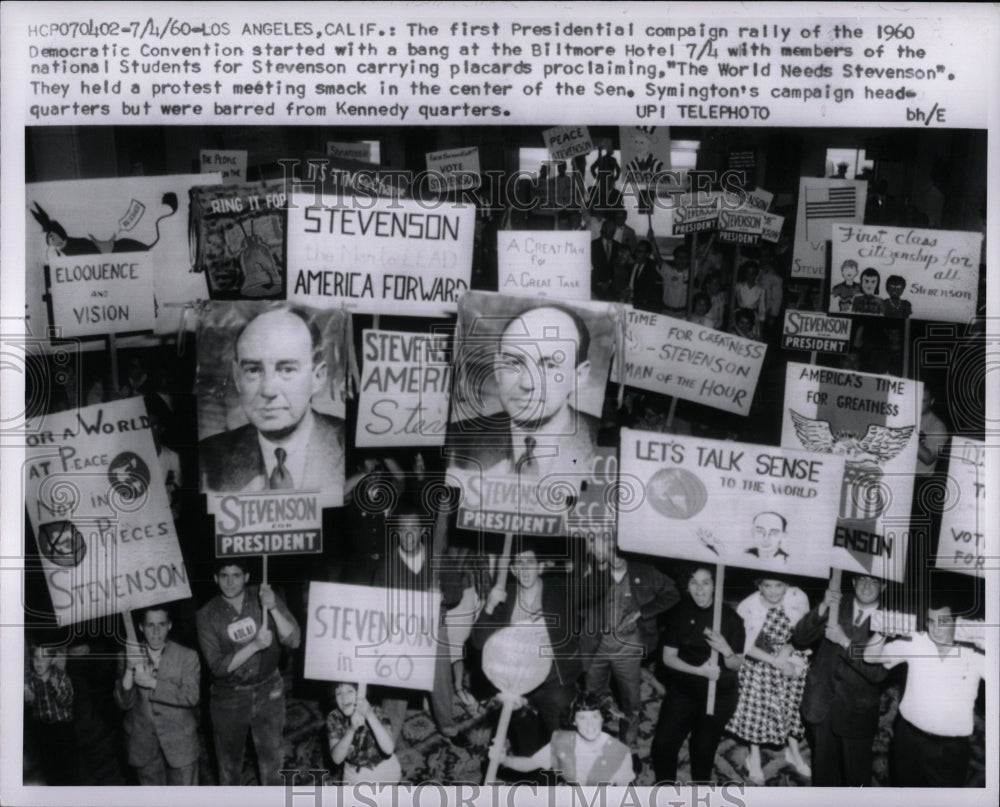 1960 Press Photo Democratic Convention at Baltimore - RRW87079 - Historic Images