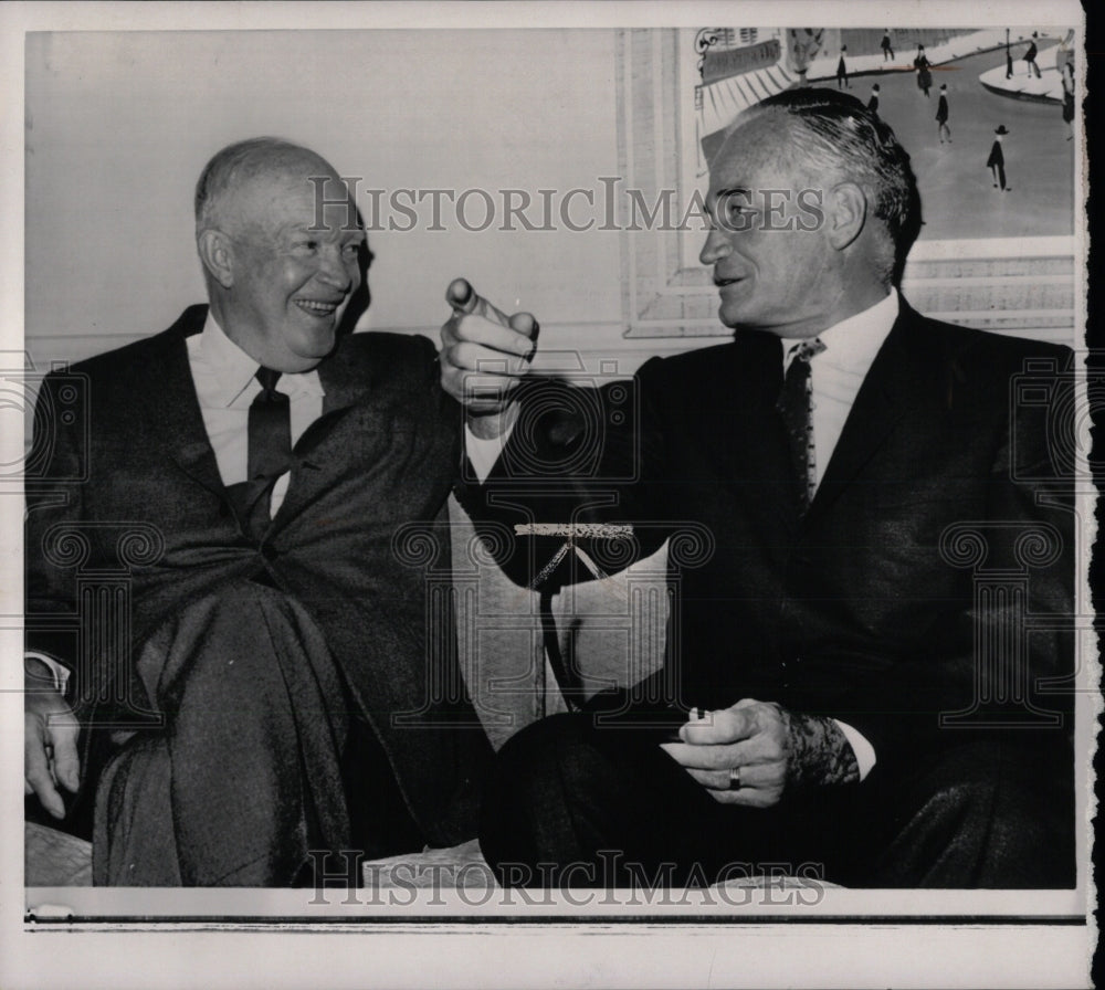 1964 Press Photo Senator Goldwater President Eisenhower - RRW87099 - Historic Images