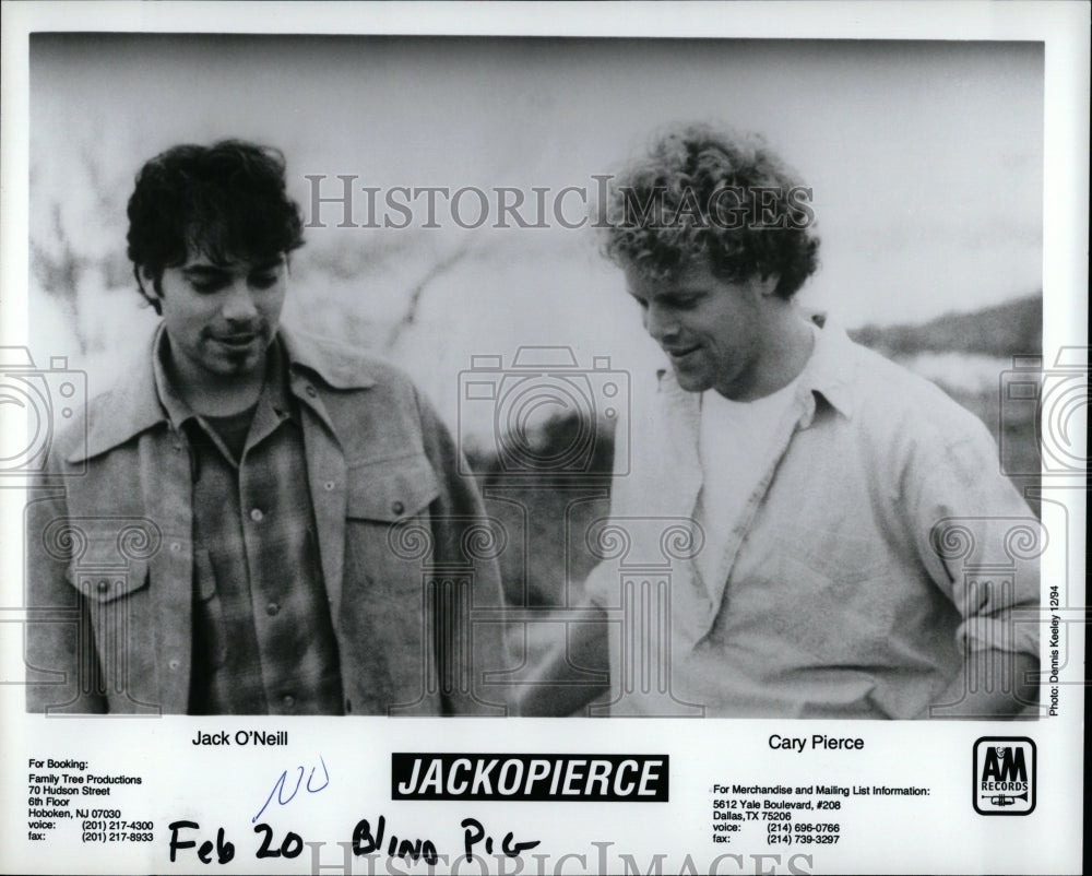 1994 Press Photo Jack O&#39;Neill Cary Pierce Musci Band - RRW87273 - Historic Images