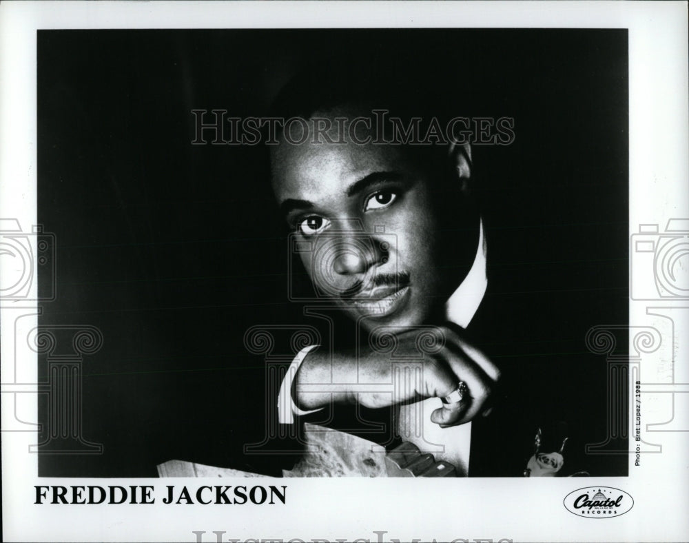 1988 Press Photo Freddie Jackson American Soul RB - RRW87285 - Historic Images