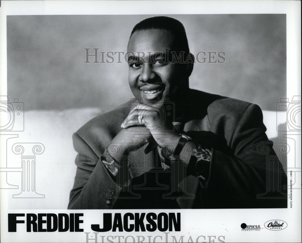 1992 Press Photo Freddie Jackson American Soul Singer - RRW87287 - Historic Images