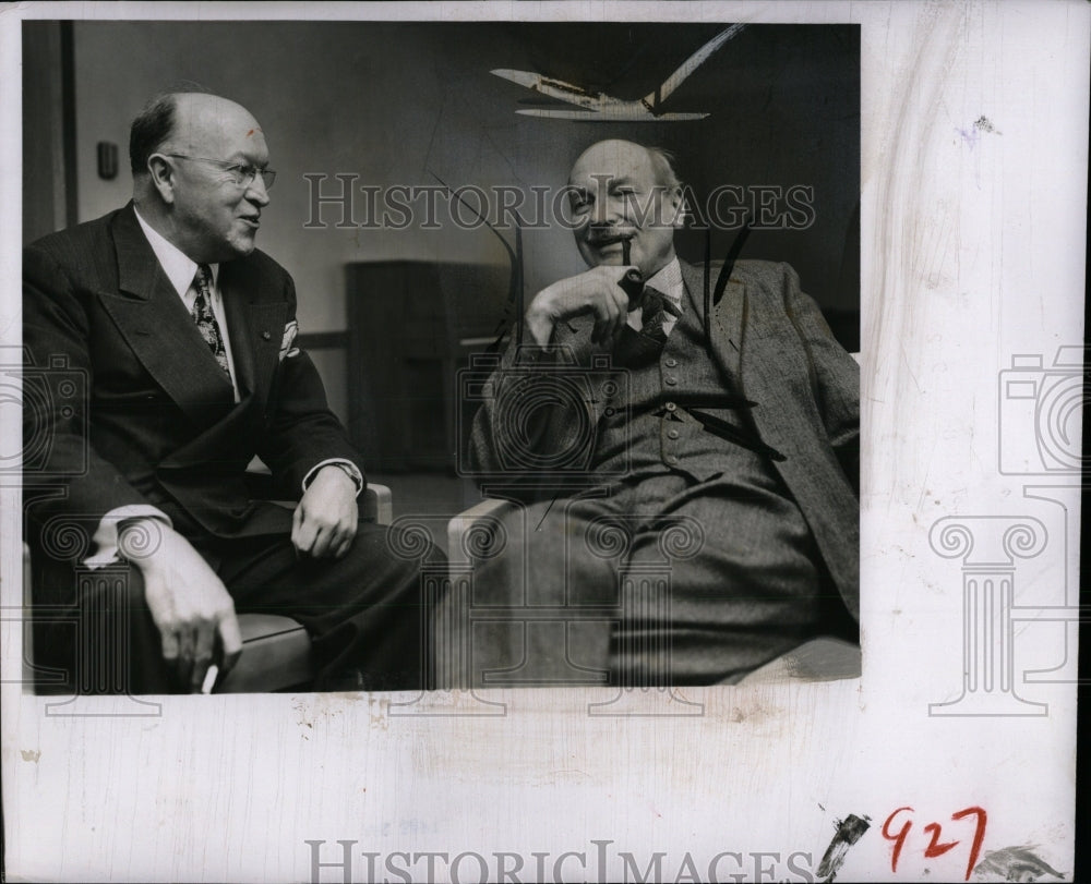 1957 Press Photo Clement Atlee James Pollock University - RRW87399 - Historic Images