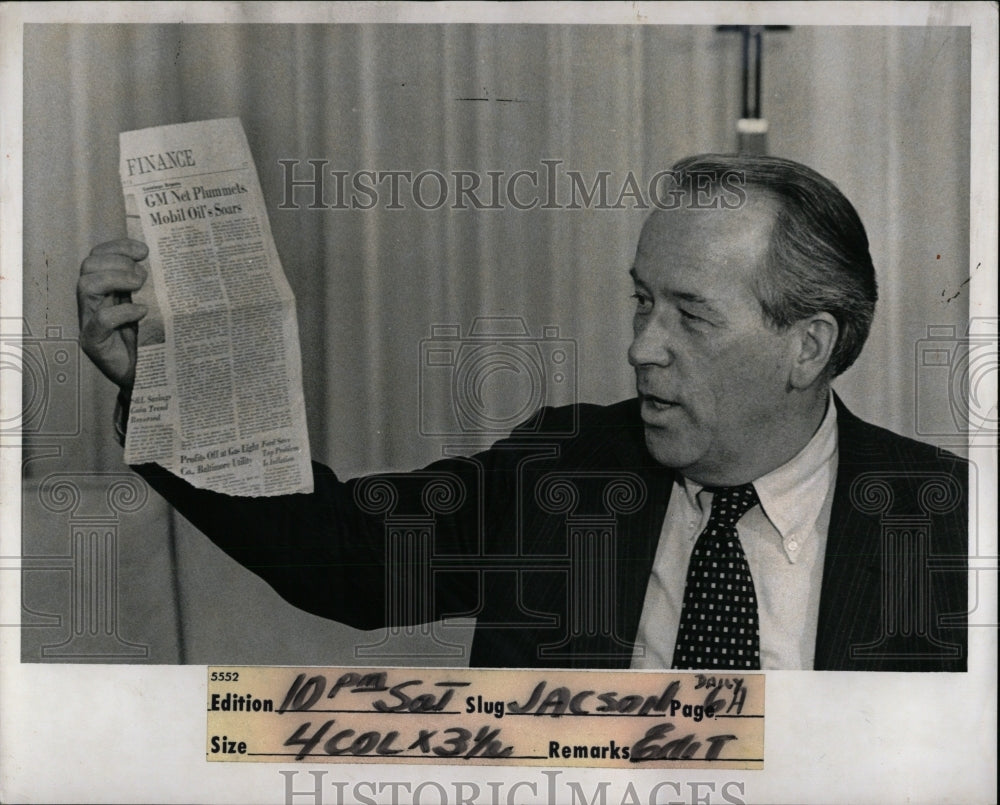 1974 Press Photo Henry Jackson Senator Press Conference - RRW87431 - Historic Images