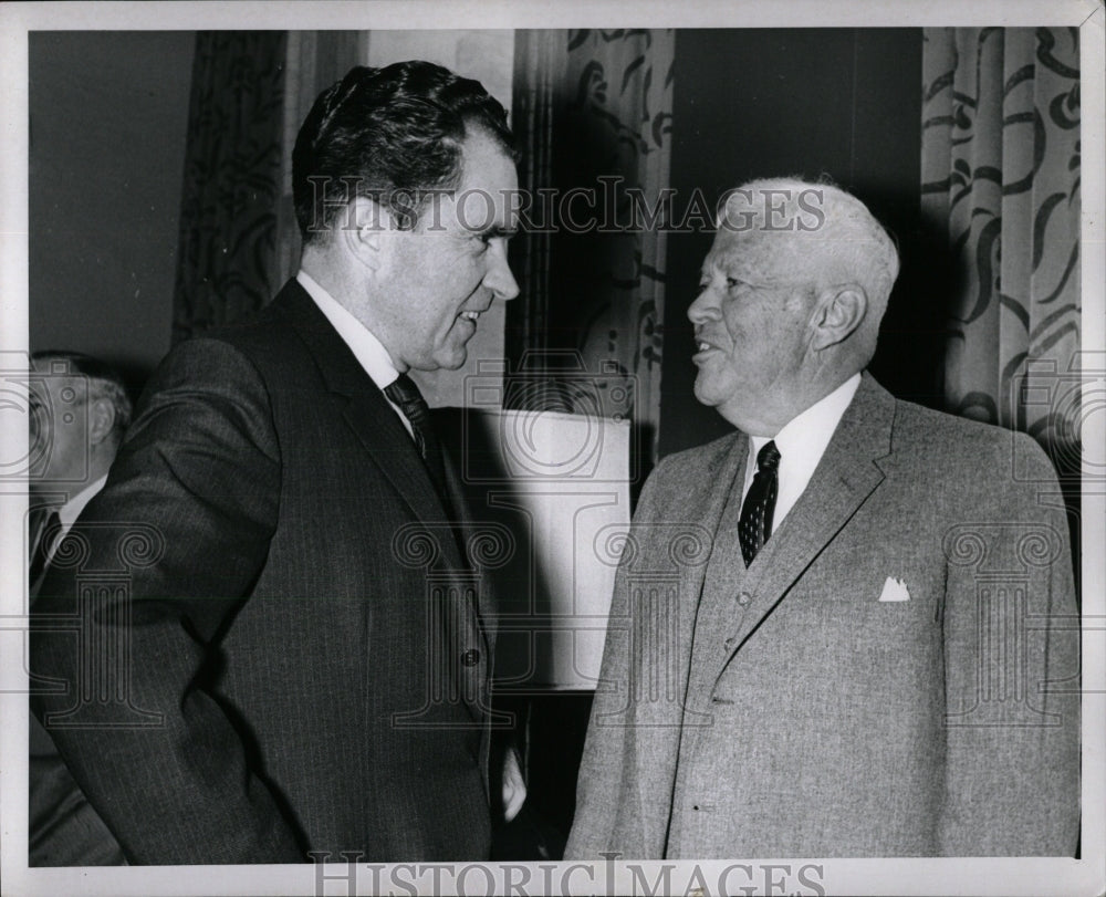 1960 Press Photo Richard M. Nixon and Charles E. Wilson - RRW87515 - Historic Images