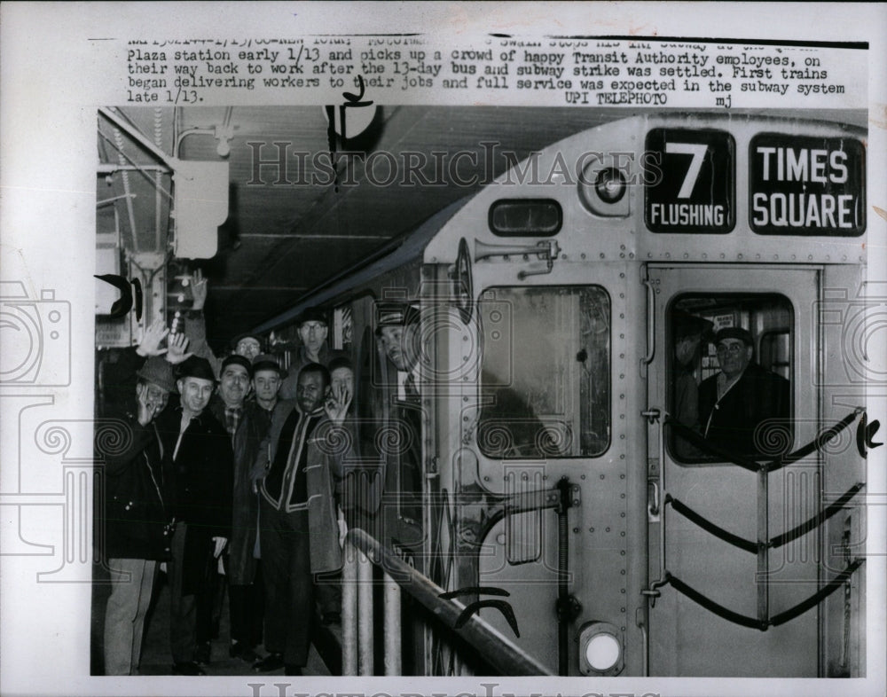 1966 Press Photo Transit Authority strike - RRW87559 - Historic Images