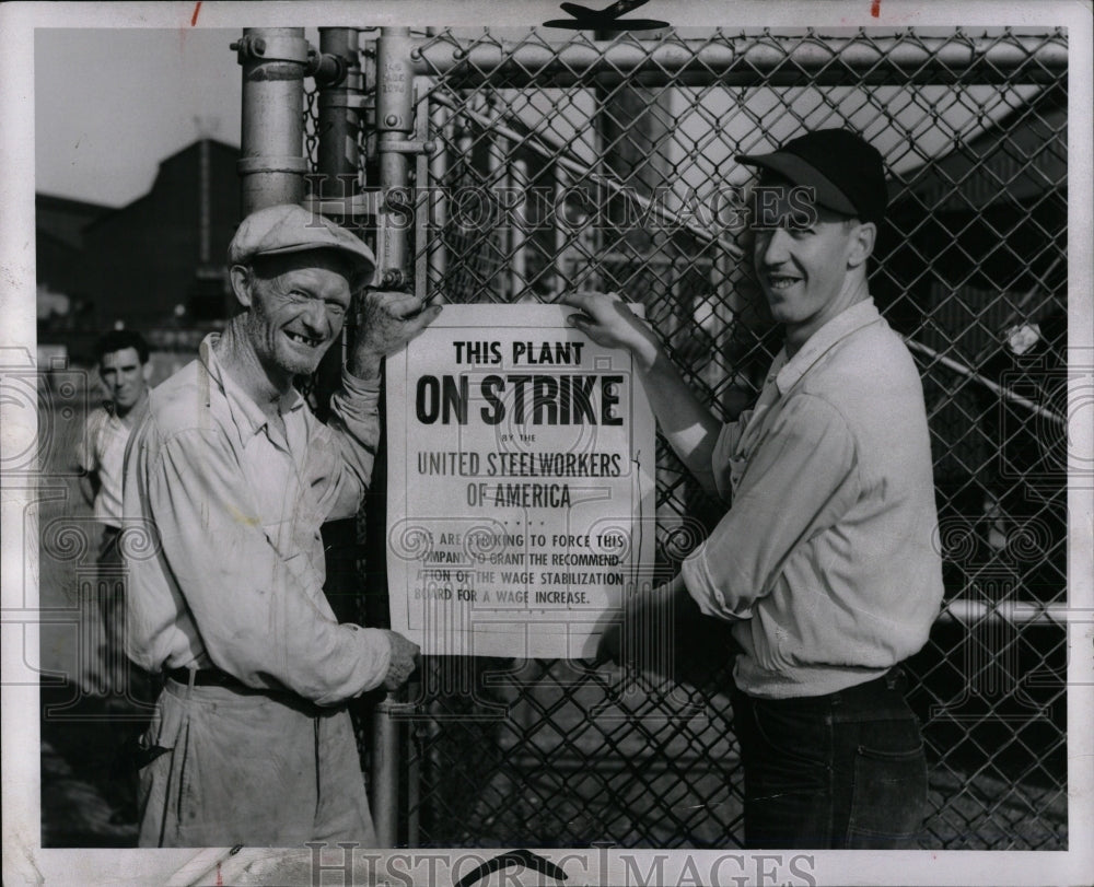 1952 Press Photo Strike Norman Burley Romulus Darrell - RRW87657 - Historic Images