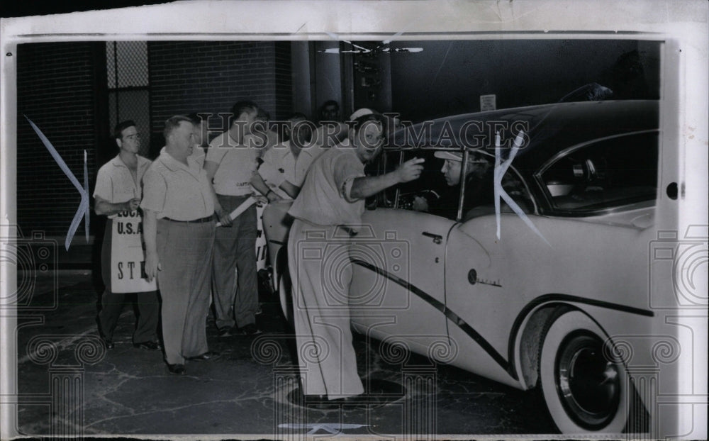 1955 Press Photo Jones &amp; Laughlin Steel Workers Strike - RRW87683 - Historic Images